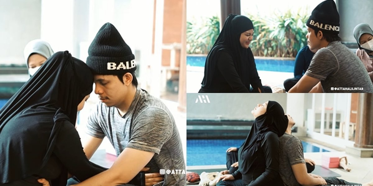 Want Normal Birth, 8 Photos of Aurel Hermansyah and Atta Halilintar Doing Yoga Together - Intimate and Full of Love