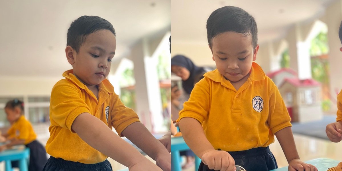 Want to go to School with Daddy, Portraits of Gala Sky's Enthusiasm for Learning in a Playgroup that Makes Netizens Proud