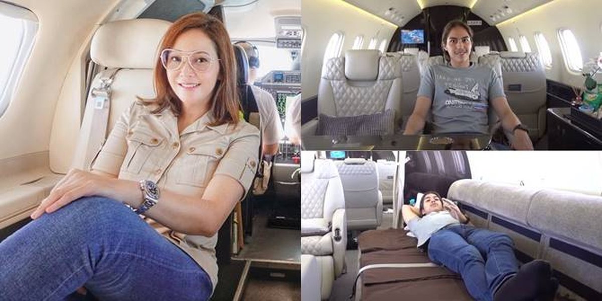Sneak Peek of Maia Estianty's Private Jet, Complete with Luxurious Bed and Toilet