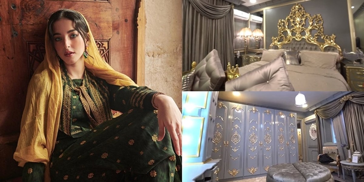 Peek into Tasya Farasya's Room, Luxuriously Layered with Gold & Lots of Cosmetics