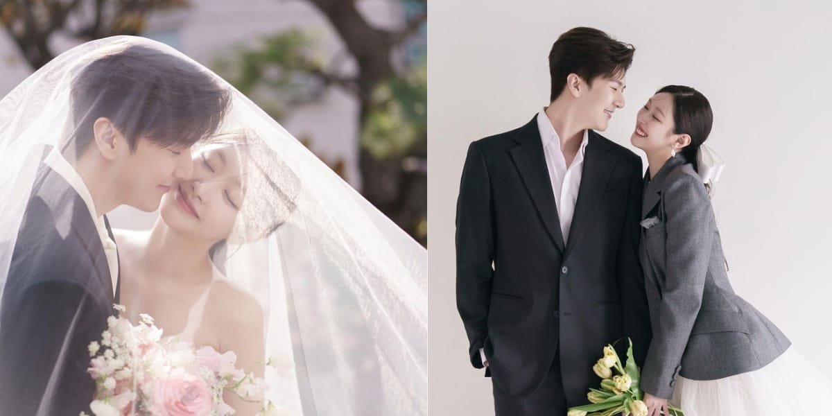 Peek at the Intimate Portraits of Mimi, Former GUGUDAN Member, and Thunder, Former MBLAQ Member, in the Latest Wedding Photos