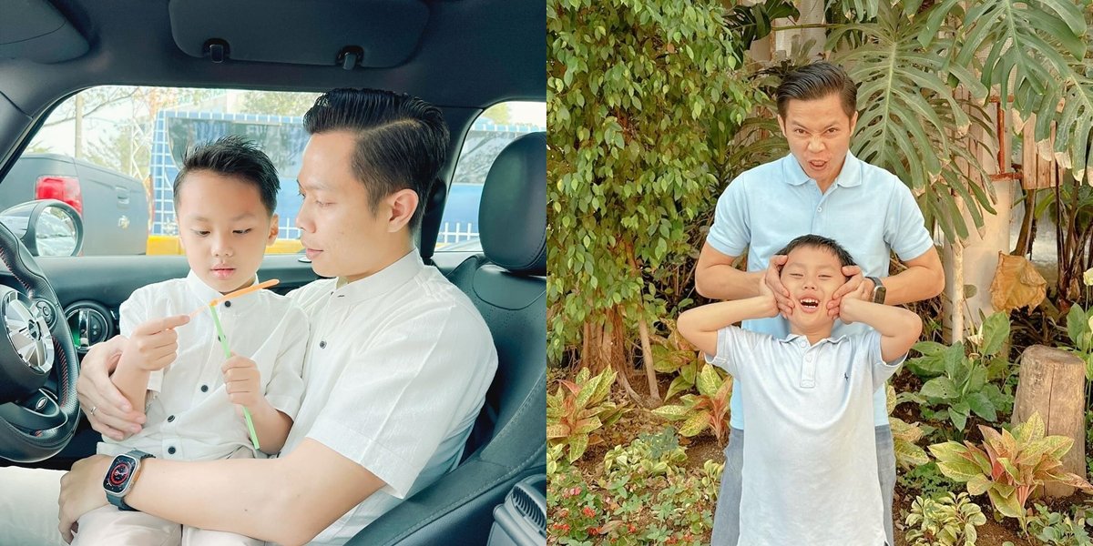Being a Stepfather, Here are 8 Pictures of Ikram Rosadi Taking Care of Yusuf, Larissa Chou's Son - Daddy's Favorite