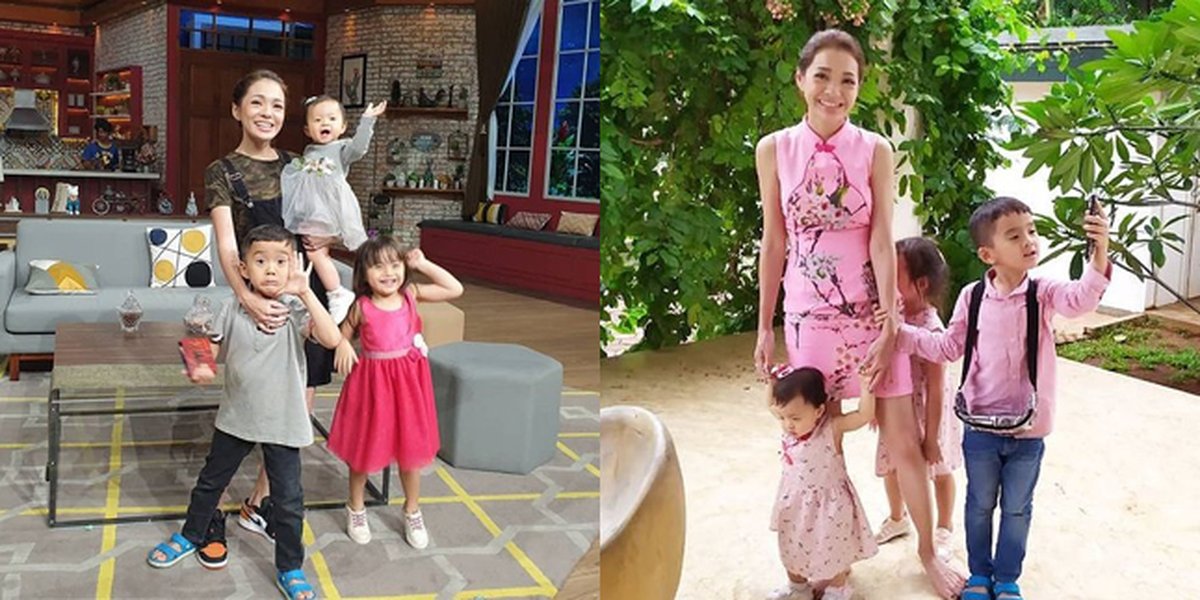 Being a Hot Mom, Here are 9 Photos of Maya Septha When Taking Care of Her Three Children