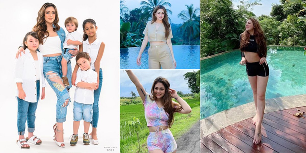 Being a Mother of 4 Children, Here are 8 Photos of Celine Evangelista who Still Has a Slim Body and Flat Stomach