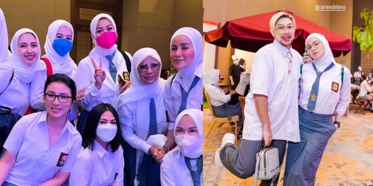 Being a Mother of Three Children, 8 Photos of Olla Ramlan Still Looking Suitable and Beautiful in High School Uniform