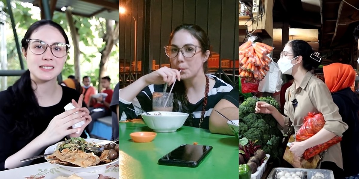 Being the Wife of the Deputy Governor of East Java, 8 Portraits of Arumi Bachsin's Simplicity that Rarely Known by People - Nonchalantly Eating at a Roadside Stall