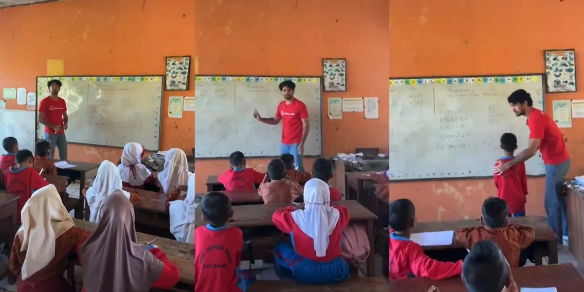 Be a Role Model! A Portrait of Reza Rahadian Teaching Elementary School Kids in NTB