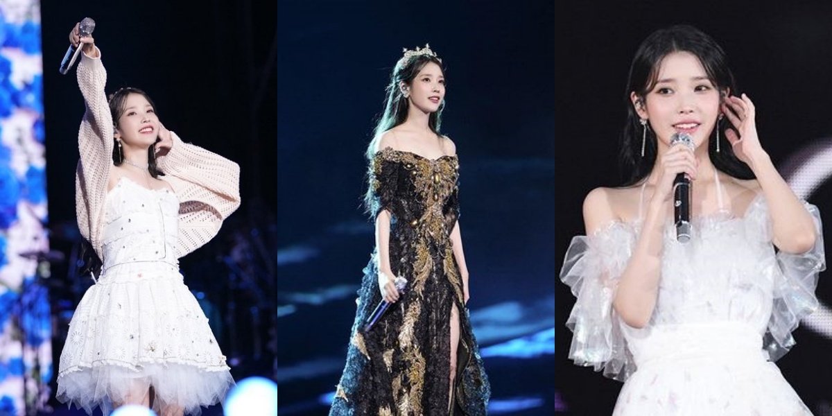 Becoming the First Female Korean Singer to Hold a Solo Concert at Jamsil Olympic Stadium, 8 Beautiful Pictures of IU's Fairy Tale-Like Appearance