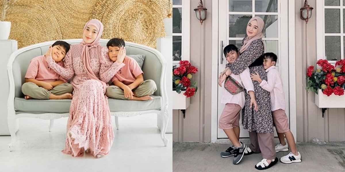 Being a Single Mom, This is How Ririe Fairus, Ayus Sabyan's Ex-Wife, Celebrates Eid Al-Fitr with Her Two Champions
