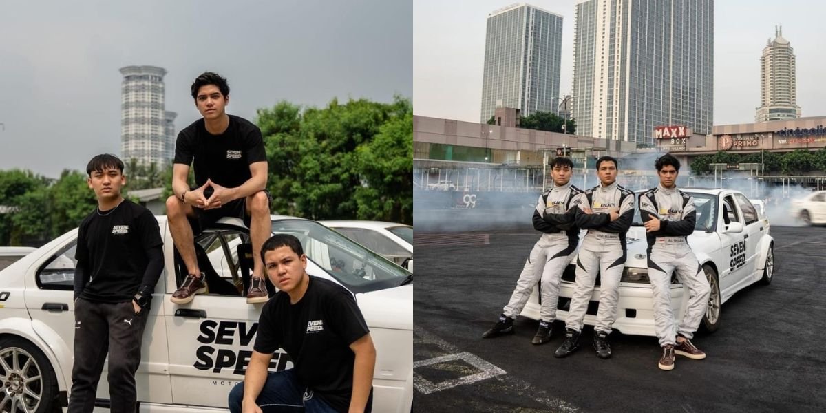 Drift Master! A Series of Photos of Al-Ghazali with His Skilled Racing Team - Handsome and Talented