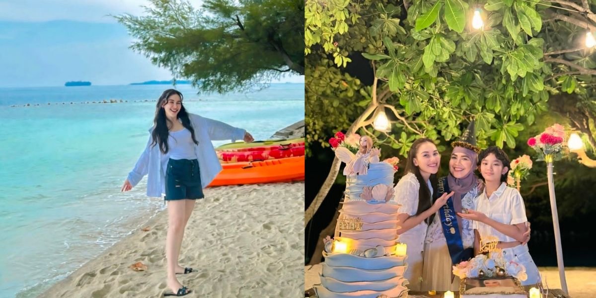 A Trip to the Beach, Ayu Ting Ting's Appearance Becomes the Spotlight - Sandals Reach Rp 12 Million