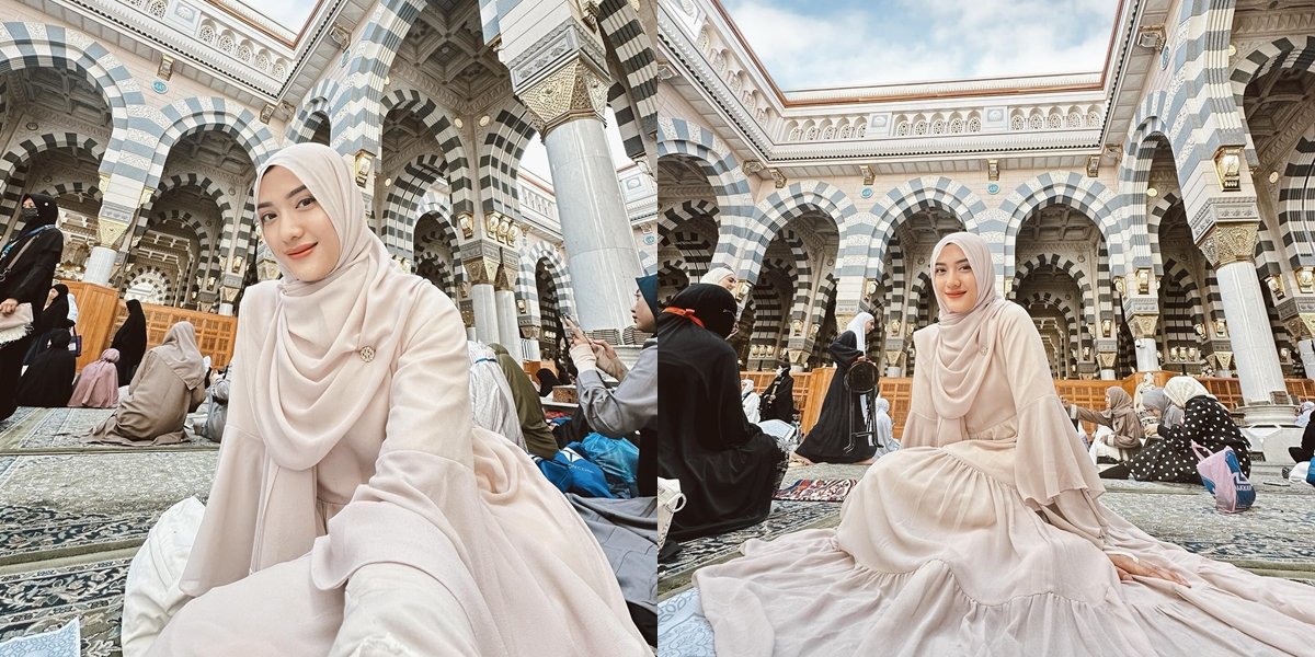 Undergo Umrah, Portrait of Anissa Aziza, Raditya Dika's Beautiful and Elegant Wife in Hijab - Prayed for Steadfastness