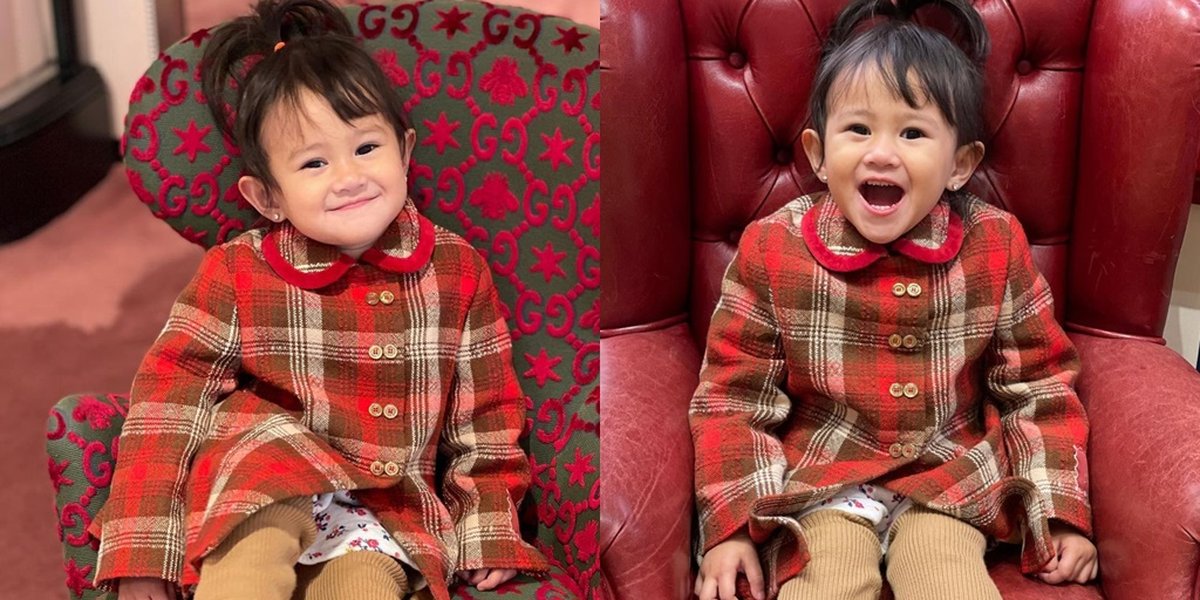 Rarely Highlighted, Here are 10 Photos of Khalisa, Kartika Putri's Daughter, During Vacation - So Adorable in a Luxurious Red Jacket and Showing Funny Expressions