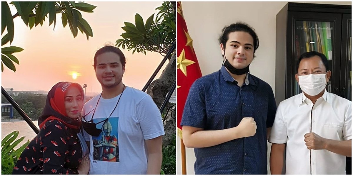 Rarely Seen, Here are 8 Photos of Saddam Rizky Capri, Camelia Malik's Handsome and Arab-Looking Son - Tall and Sturdy Posture