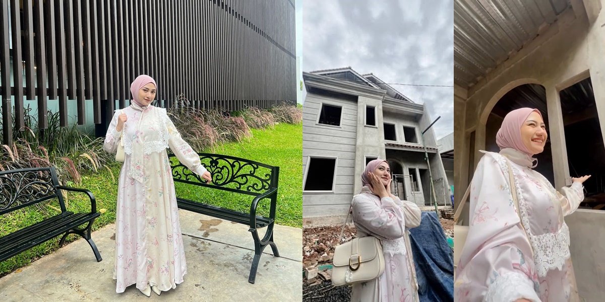 Rarely Highlighted, 8 Photos of Nadzira Shafa Visiting Her New House That Is Still Under Construction - It Has Two Floors