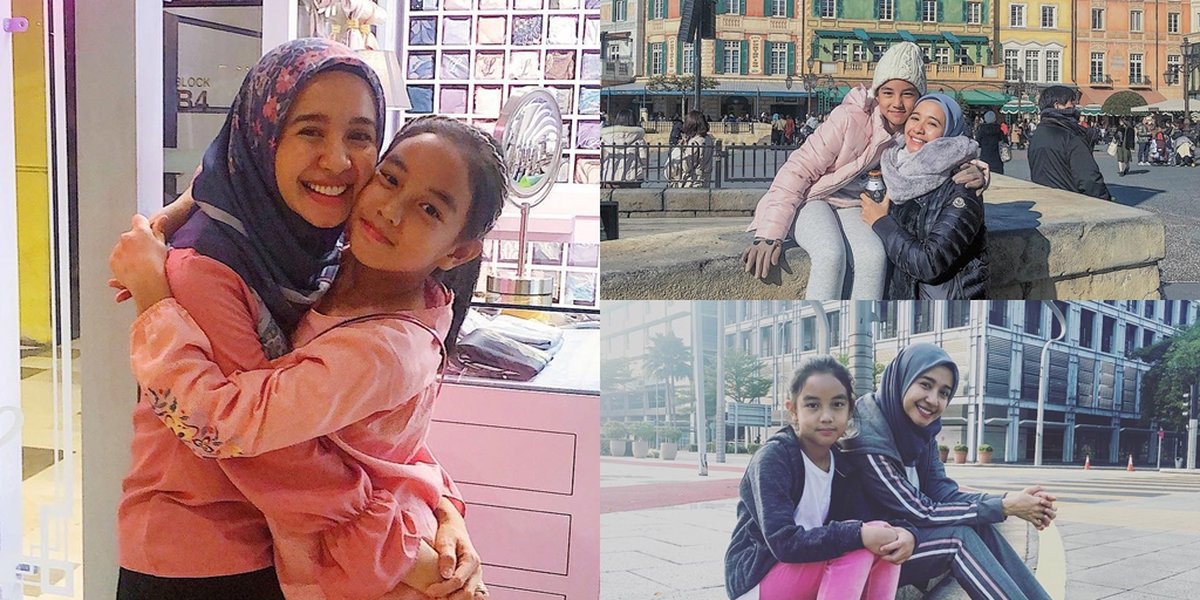 Rarely Upload Moments Together, Take a Look Back at 10 Compact Photos of Laudya Cynthia Bella and Aleesya, Engku Emran's Stepdaughter