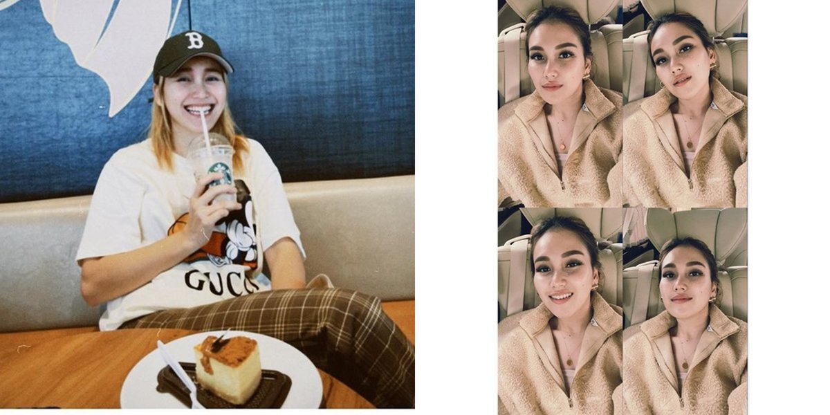 Approaching 30 Years Old, Here's a Series of Ayu Ting Ting's Photos that Show Her Casual Style Like a Teenager - Enjoy Hanging Out at a Trendy Coffee Shop and Taking Selfies While Eating Ice Cream