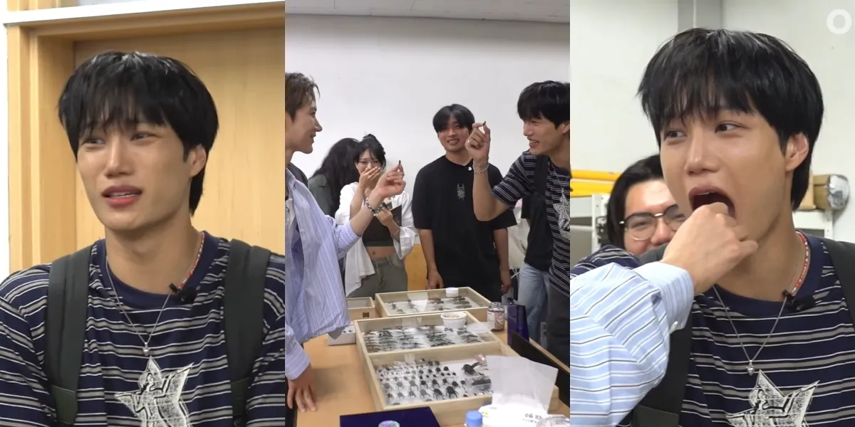 Kai EXO and Ten WayV Try Eating Dried Crickets, Braving It Even Though It's Actually Ticklish