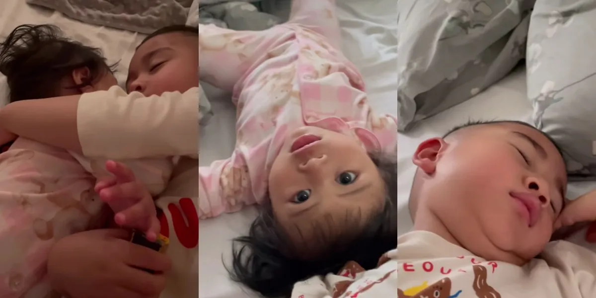 Siblings in Sync, 7 Adorable Photos of Rayyanza 'Cipung' and Lily Sleeping Together - Wishing Them Harmony Until Adulthood