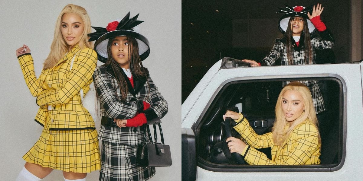 Like Siblings, Peek at 10 Photos of Kim Kardashian Cosplay Twins with Her Daughter North West as 'CLUELESS' Cast