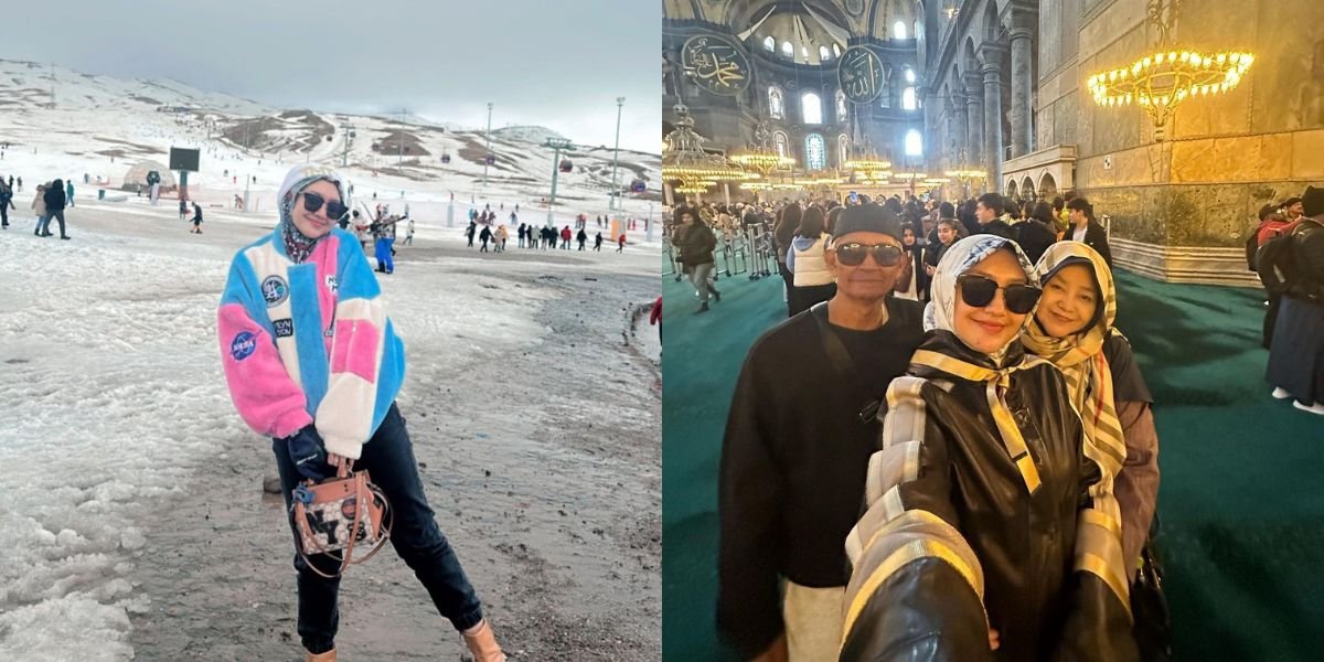 Quality Time with Parents in Turkey, 8 Beautiful Photos of Jihan Audy Wearing Hijab