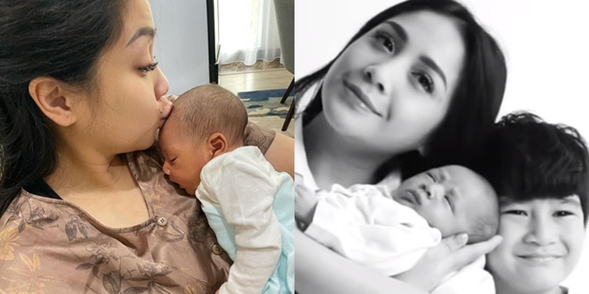 Sweet Kisses Until Replacing Diapers, Here's a Series of Pictures of Nagita Slavina, the Beautiful Hot Mom, When Taking Care of Baby Rayyanza