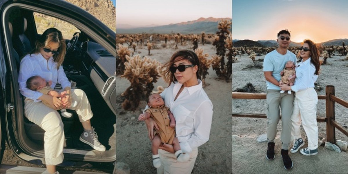 Traveler Family, 11 Portraits of Nikita Willy Inviting Baby Izz on First Vacation to the Villa - Making Cute Moments During a Photoshoot with Her Mother in the Open Nature