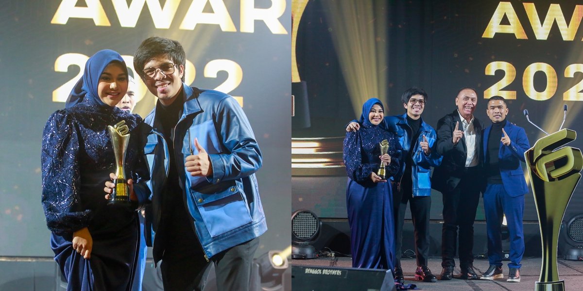 Returning to Achievements, Here are 10 Portraits of Atta Halilintar and Aurel Hermansyah Winning Favorite Brand Ambassador at PS Awards 2022