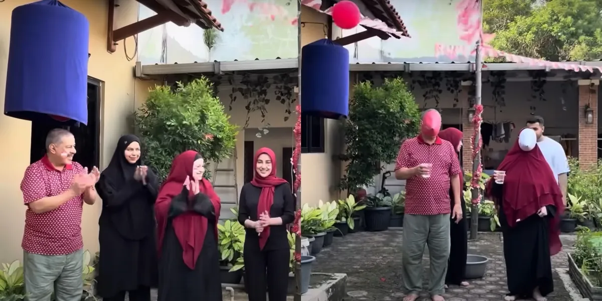 The Excitement of Fadil Jaidi Holding a Competition on August 17 at Home, His Brother Becomes the Victim of His Pranks