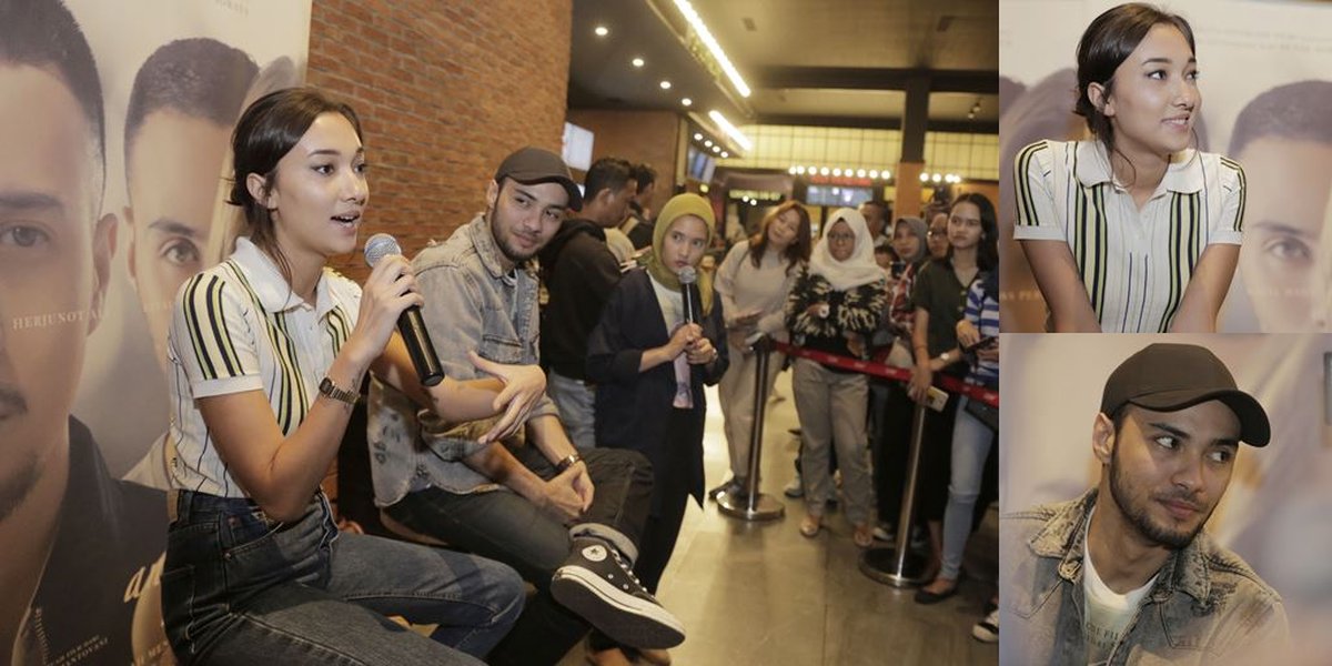 The Excitement of Refal Hady-Carissa Perusset Promoting the Film 'ANTOLOGI RASA'