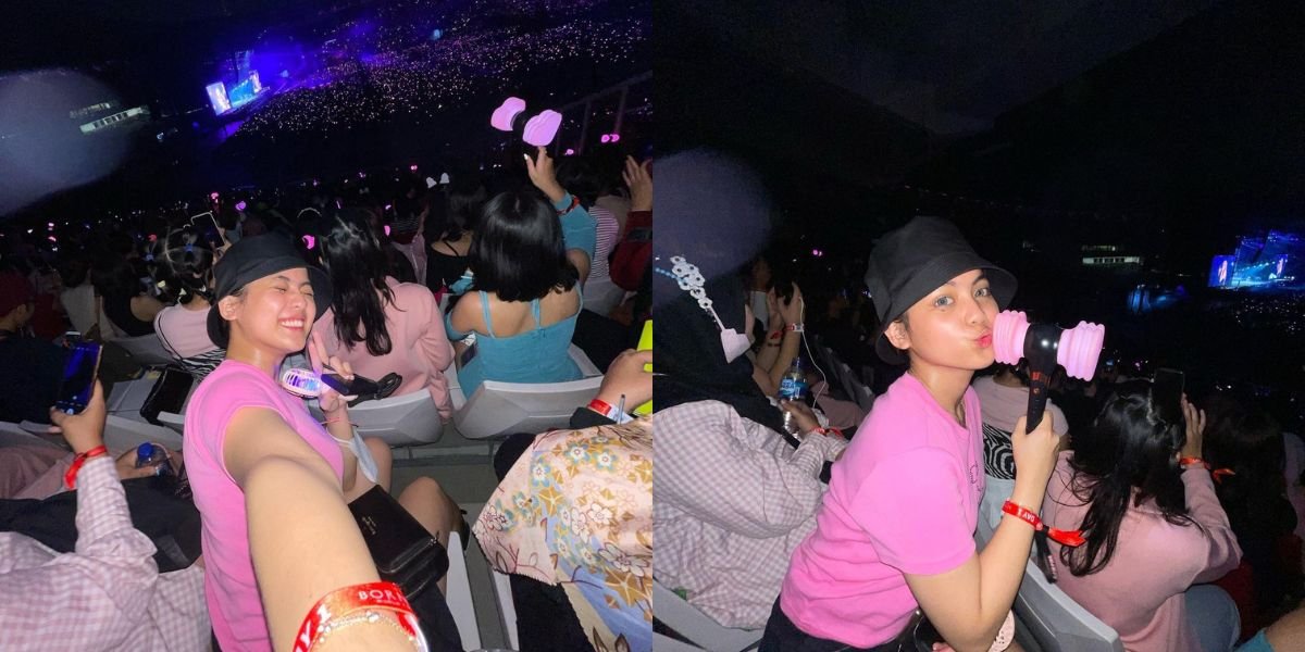 Meeting Idol! 8 Fun Photos of Putri DA Watching BLACKPINK Concert, Can't Stop Singing