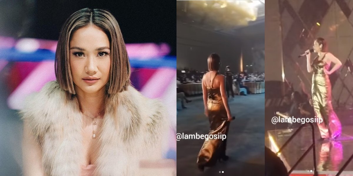 Now a mother of one, take a look at 9 pictures of Bunga Citra Lestari's bloated belly during a concert that became the center of attention - Making netizens excited
