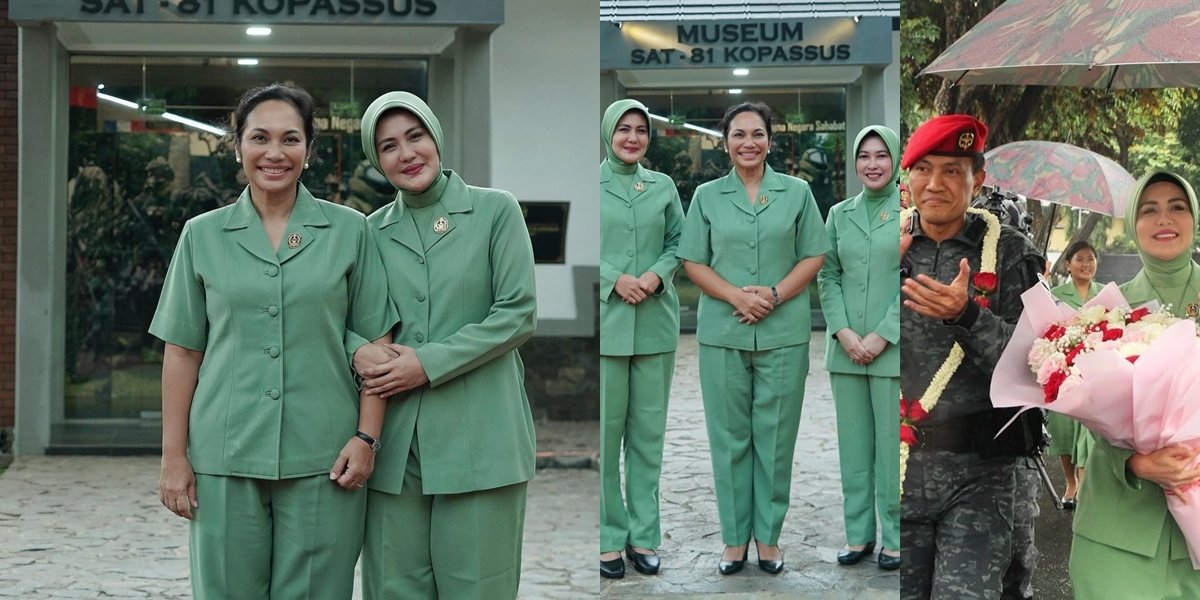 Now Becomes the Wife of the Commander of Kopassus, 8 Photos of Juliana Moechtar Blending with Persit Kesatuan Khusus - Instantly Close