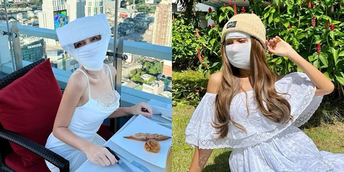 Now You Can Eat Luxuriously, Here are 12 Latest Photos of Lucinta Luna Covered in Bandages After Being 'Badly Beaten': Eating Using Magic