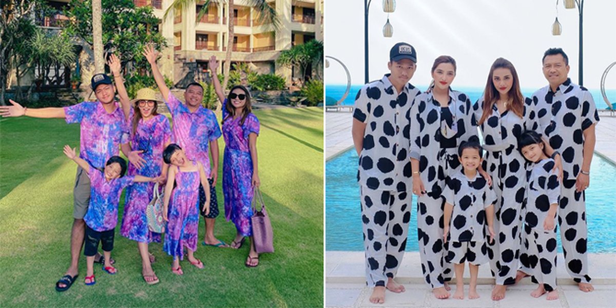 So Compact! Here are 7 Photos of Anang - Ashanty Family Always Wearing Matching Outfits in Bali
