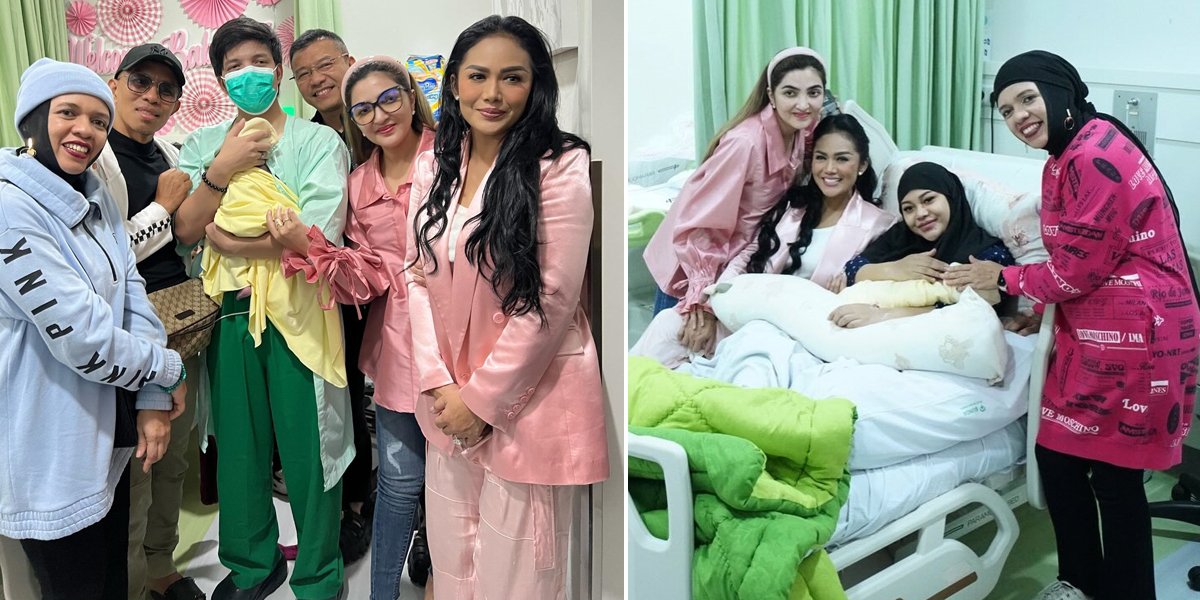 Wearing Pink Clothes in Harmony, 11 Pictures of Happy Gemmi Kris Dayanti and Genda Ashanty Welcoming the Birth of Baby A