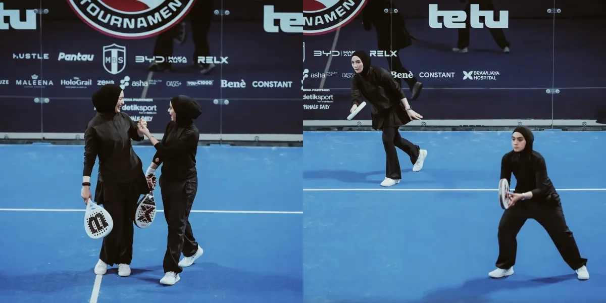 Ayudia's Cohesion - Citra Kirana Joins the Padel Tournament, Appearing Sporty in Black Outfit