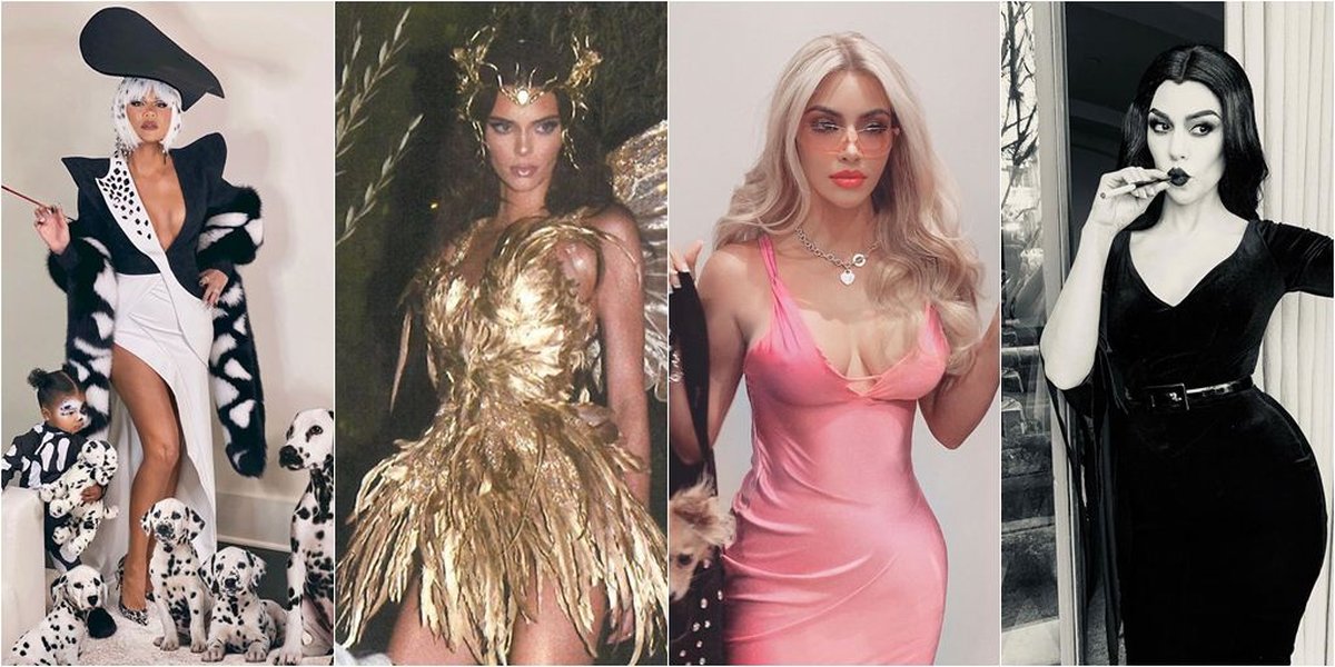 Compilation of Halloween Costumes of Kardashian - Jenner Sisters, From Spooky to Hot!