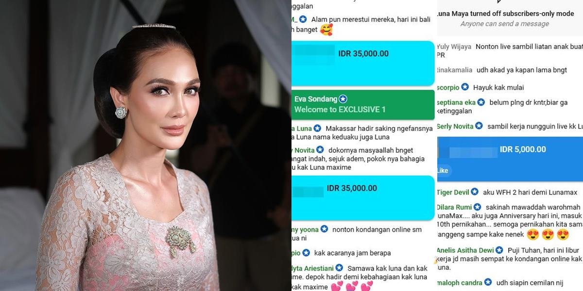 Online Wedding Invitation of Luna Maya - Maxime Bouttier, Netizens Give 'Envelope' Starting from Rp5 Thousand to Pounds