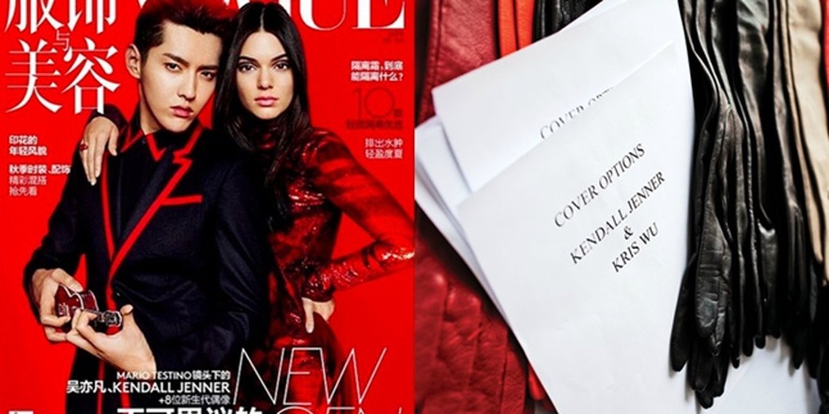 Kendall Jenner poses for VOGUE cover with EXO's ex-member Kris Wu