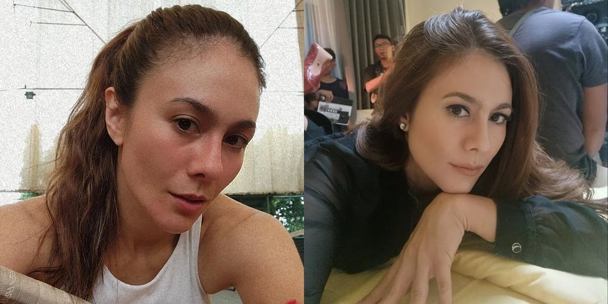 Collection of Selfie Photos of Wulan Guritno Showing Beauty at the Age of 41, Sweating After Exercise - Moments on Shooting Location