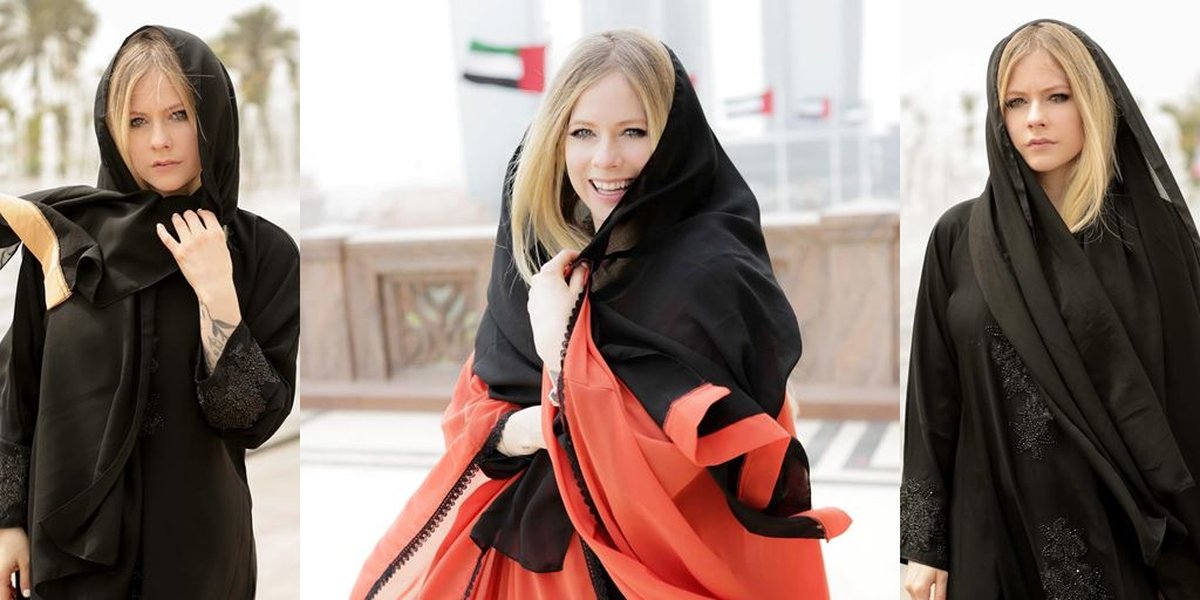 Visit Abu Dhabi, Avril Lavigne Takes Time to Wear a Hijab