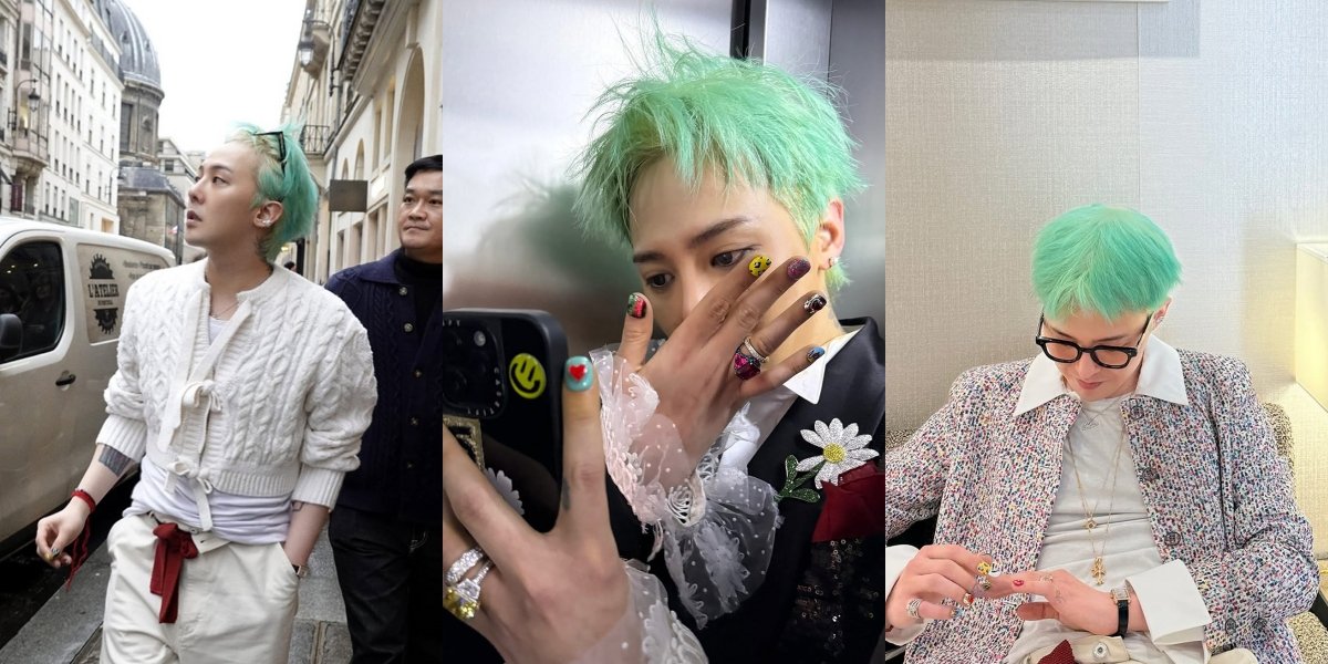 Again in Paris, 8 New Hair Portraits of G-Dragon that Steal Attention - Dazzling with Mint Color