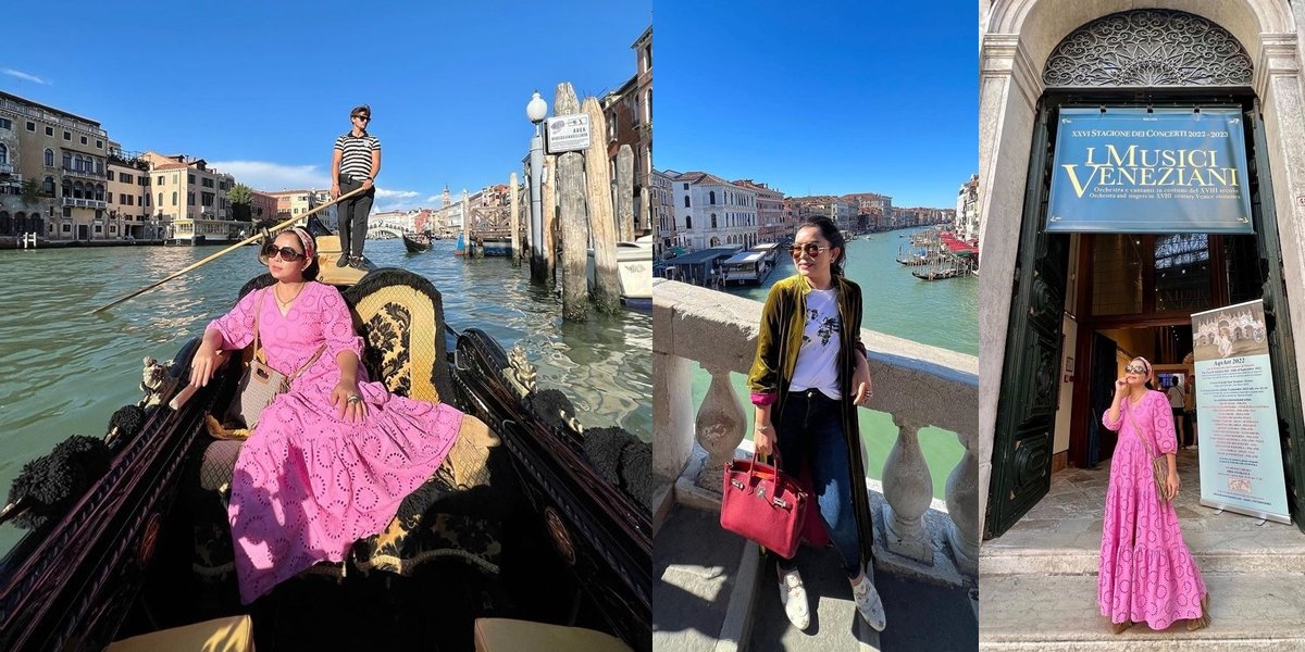 Continue the Journey in Europe, 8 Pictures of Mayangsari in Venice - Happy Riding Gondola