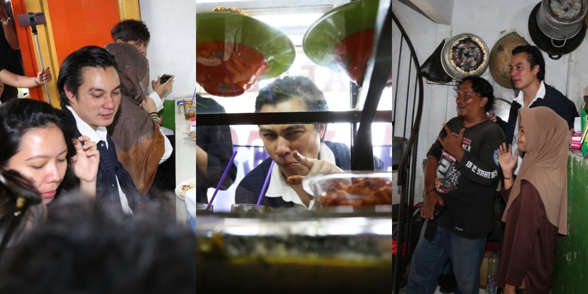 Hungry While Waiting for the Court Hearing, 15 Photos of Baim Wong Eating at Warteg - Choosing a Simple Menu