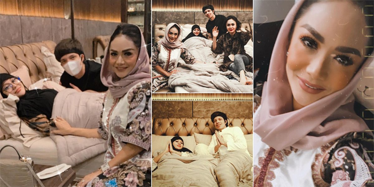 Second Day of Eid, Peek at 9 Photos of Krisdayanti Visiting Aurel Hermansyah who is Sick