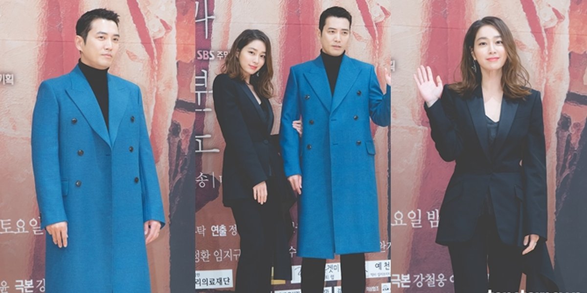 Lee Min Jung & Joo Sang Wook Stylish & Good Looking at Precon