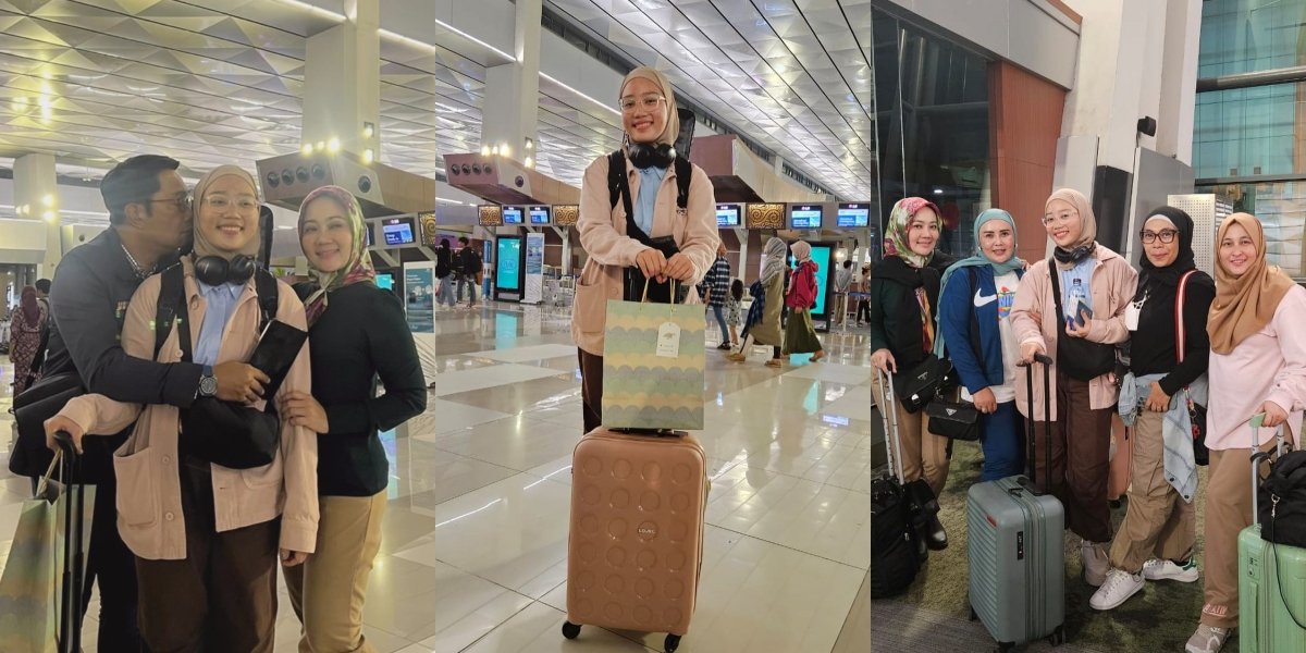 After ITB, 10 Photos of Camillia Azzahra, Ridwan Kamil's Daughter, Departing for Studying in England - Accompanied by Her Mother to the Outlands