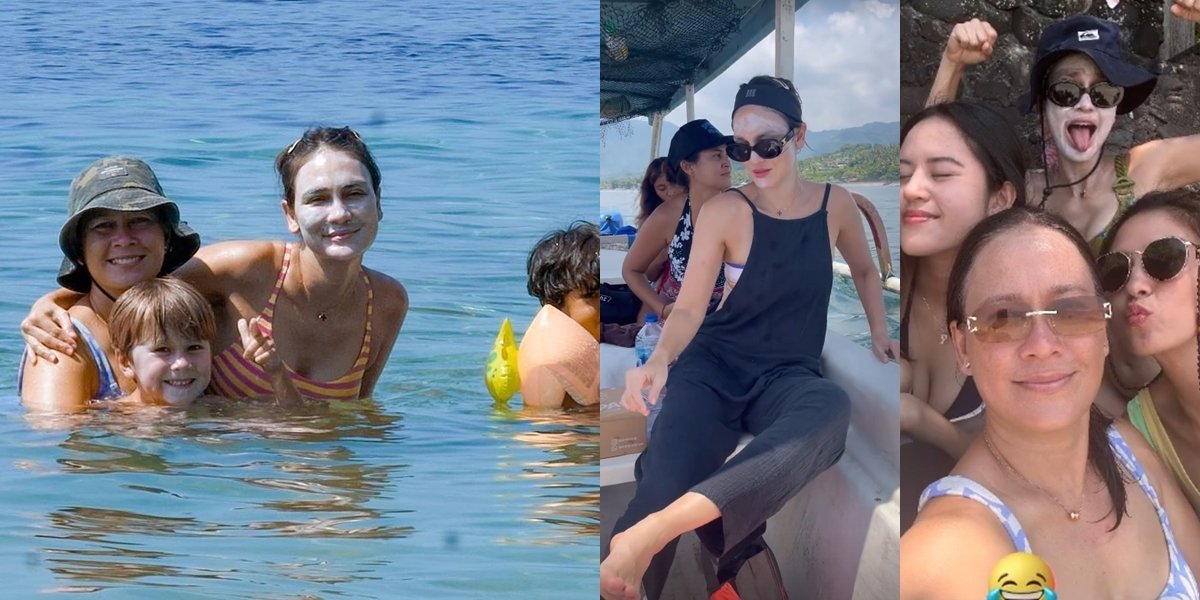 Vacation Together with Maxime in Bali, 8 Photos of Luna Maya Wearing a Mask - Sunblock as Thick as the Hopes of Parents Becomes the Spotlight