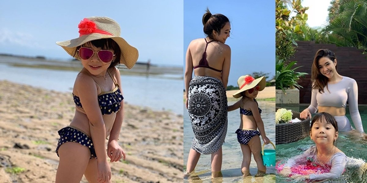 Vacation to Bali, Gempi and Gisel Wear Bikinis Together - Searching for Starfish on the Beach